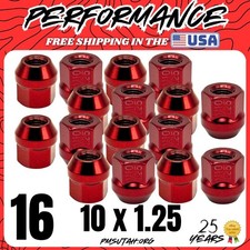 16 Acorn Bulge Lug Nuts 2007-2008 Can-Am Outlander 400 H.O. 2008 XT Red Rim Nut