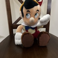 Vtg 80's Disneyland Pinocchio Plush Boy Doll Stuffed Animal Toy Disney World