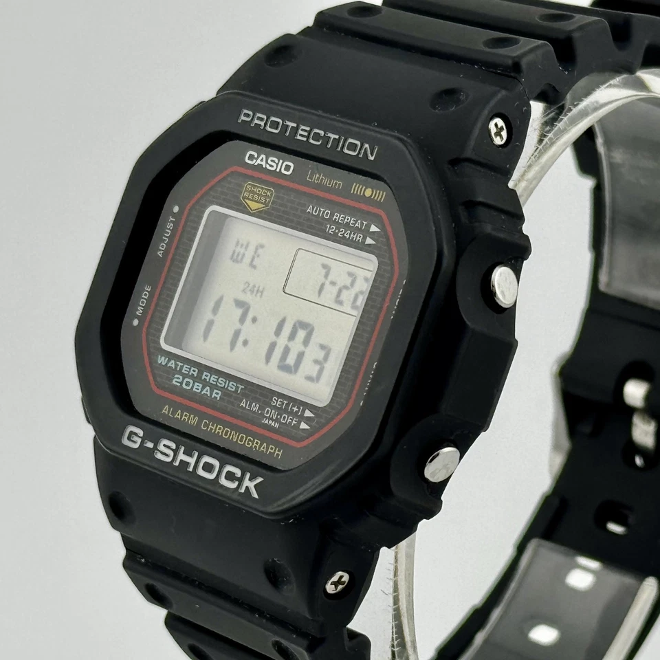 Montre classique numérique CASIO G-SHOCK DW-5000R-1AJF Origin Square RI... - Photo 4/4