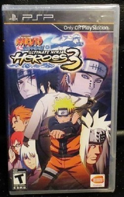 PSP NARUTO SHIPPUDEN ULTIMATE NINJA HEROES 3 BRAND NEW SEALED FIRST PRINT RARE