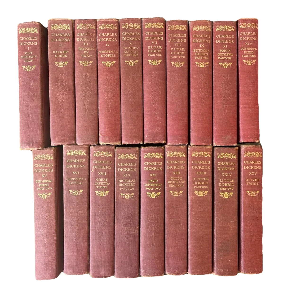 Charles Dickens Sets Hardcover Antiquarian & Collectible Books for