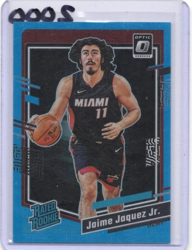 2023-24 Panini Optic Aqua /249  #216 Jaime Jaquez Jr Miami Heat (Rated Rookie)