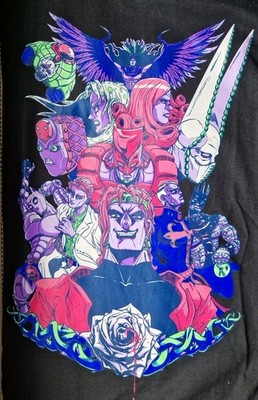 Anime Manga JoJo's Bizarre Adventures Shirt Größ S Gildan Shark Robot