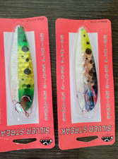 Wolverine Silver Streak Magnum Salmon Spoons  Lot Of 2 U of M green frog