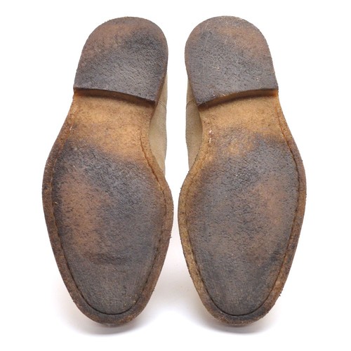 Men Common Projects 1897 Chelsea Boots 40 / 7 Tan Suede Crepe Sole Shoes Italy - Picture 6 of 7