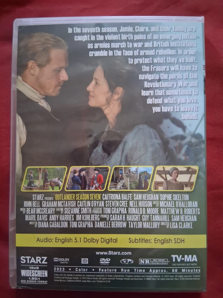 Outlander The Complete 7th Seventh Season 7 American NTSC Region 1 Dvd - Image 2 of 2
