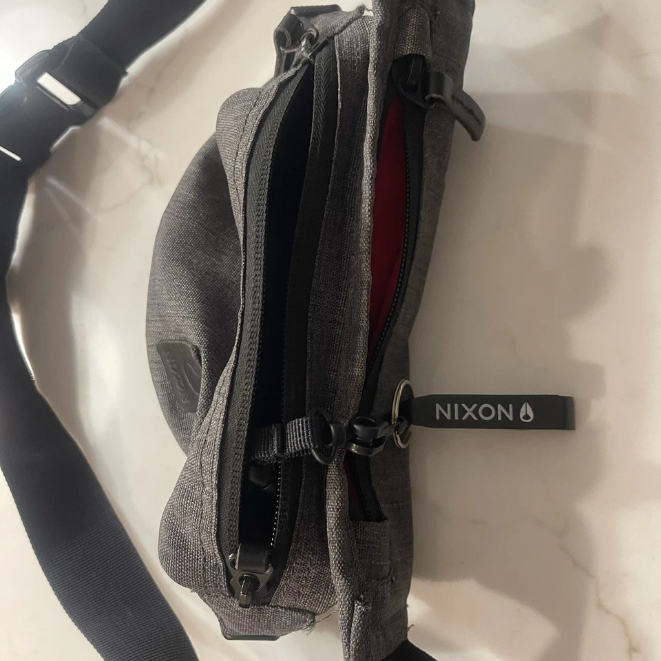 Nixon腰带包灰色和黑色  — 第 3/4 张图片
