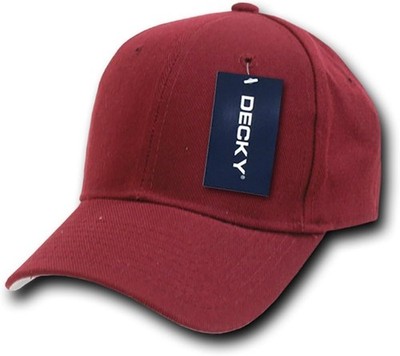 Decky Herren Kappe Baseball Cap, Dunkel Rot, 7 1/8