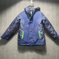 Magellan Kids Coat Jacket Blue Black Camouflage Hunting Size Small S 8 2-in-1
