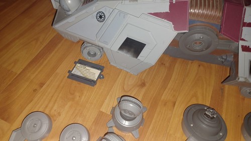 2008 FUNZIONANTE Star Wars Clone Wars AT-TE WALKER - NON COMPLETO - Foto 4 di 13