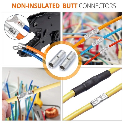 380PCS Non Insulated Butt Connectors Kit Butt Splice Connector Uninsulated Wi... - Picture 3 of 9
