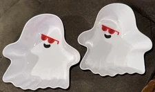Hyde & Eek Halloween Figural Ghost Shaped Snack Bowls 6in 2024 2 Piece Set