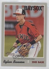 2019 Topps Heritage Minor League Edition Real One Rylan Bannon #ROA-RB Auto 1b3