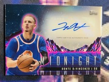 2023-24 Topps Donte DiVincenzo Auto Midnight Horizon Signatures #HS-DDI Wolves