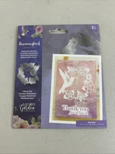 Crafters Companion Hummingbird Collection BOTANICAL WREATH Metal Die