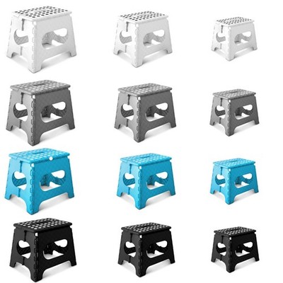 2x Faltbarer Fuß Tritthocker Mehrzweck Tragbar Rutschfest Home Office 150KG Neu
