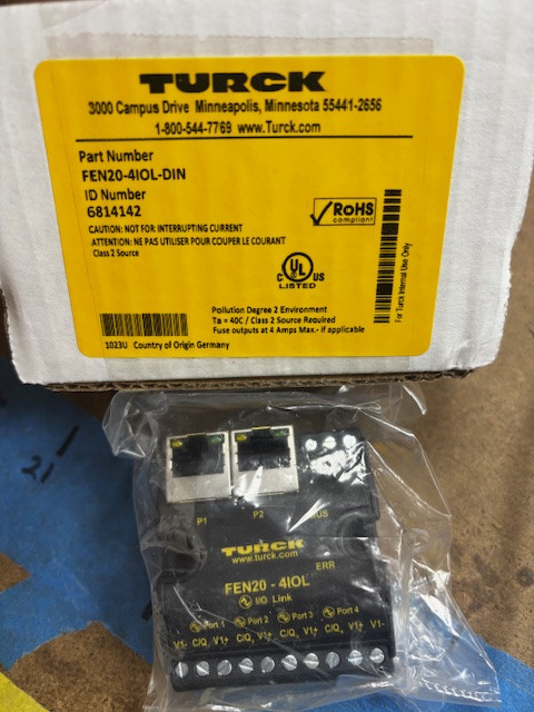 TURCK FEN20-4IOL-DIN / FEN204IOLDIN (NEW IN BOX)