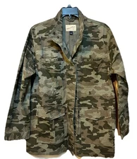 Universal Thread Camouflage Shacket XL Long Sleeve Green Fall Boho Festival