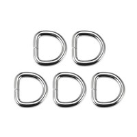 5Stk. Metall D-Ring 16Mm D-Ringe Schnalle FüR Hardware Taschen GüRtel Silber