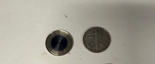 magic trick Gimmicked Walking Liberty Silver Half Dollar with Steel-Shimmed Core - product listing photo