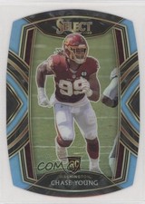 2020 Panini Select Club Level Light Blue Prizm Die-Cut Chase Young #264 2l4