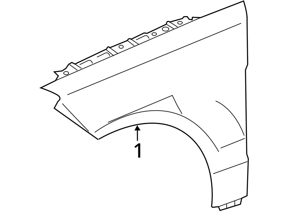 2013-2019 MERCEDES GLS63 AMG X166 RIGHT FRONT FENDER PANEL DIAMOND WHITE *NOTES* Foto 4 de 4