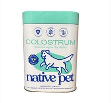 Native Pet Colostrum Powder For Dogs 2.2oz - 120 scoops Exp 03/27