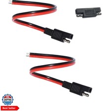 SAE Connector, 12AWG SAE Single Plug DC Quick Disconnect Power Extension Cabl...