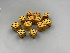 12  Bakelite Butterscotch Dice Tested