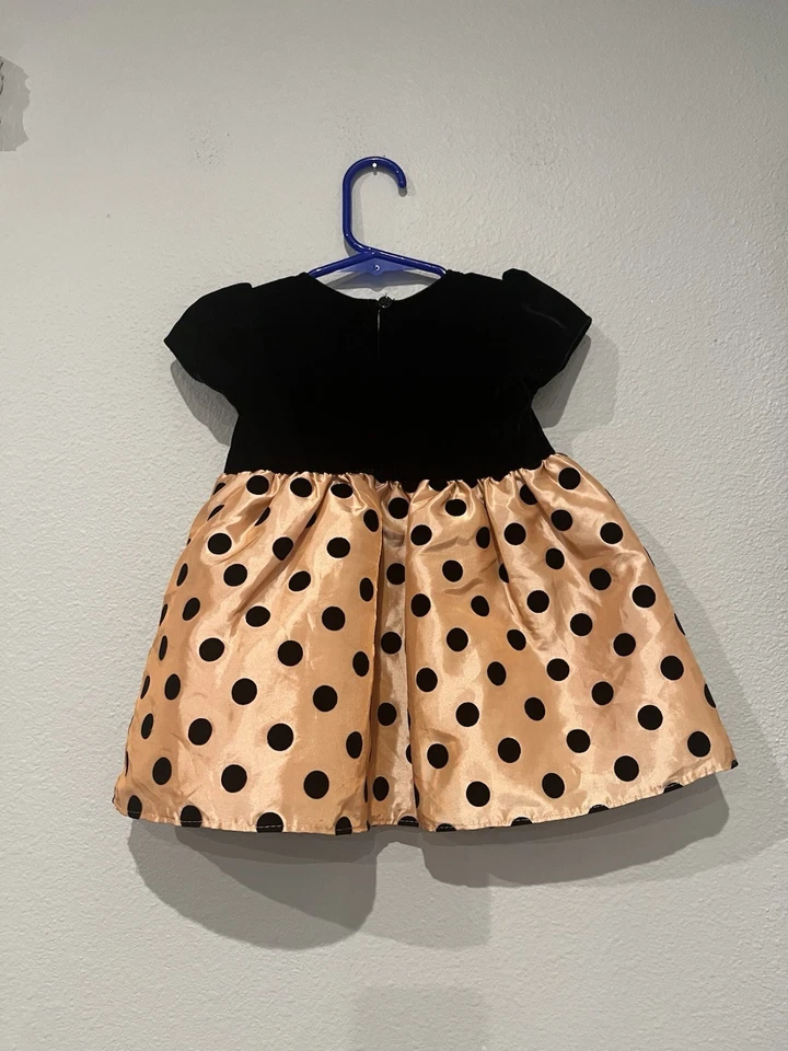 George Brand Baby Girl’s Dress Size Short Sleeve 6-9M Polka Dot Classic - Image 4 of 4