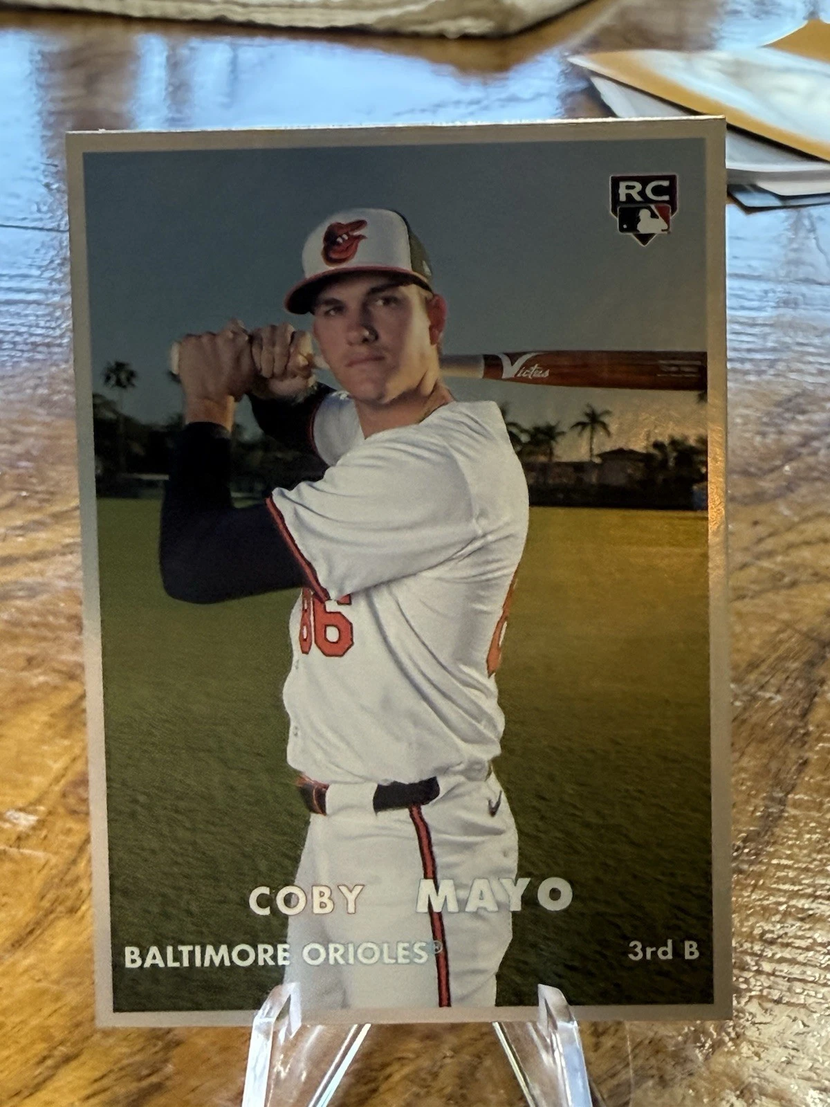 2025 Topps Heritage COBY MAYO 25th Anniversary HOLOGRAPHIC Orioles RC H25-6