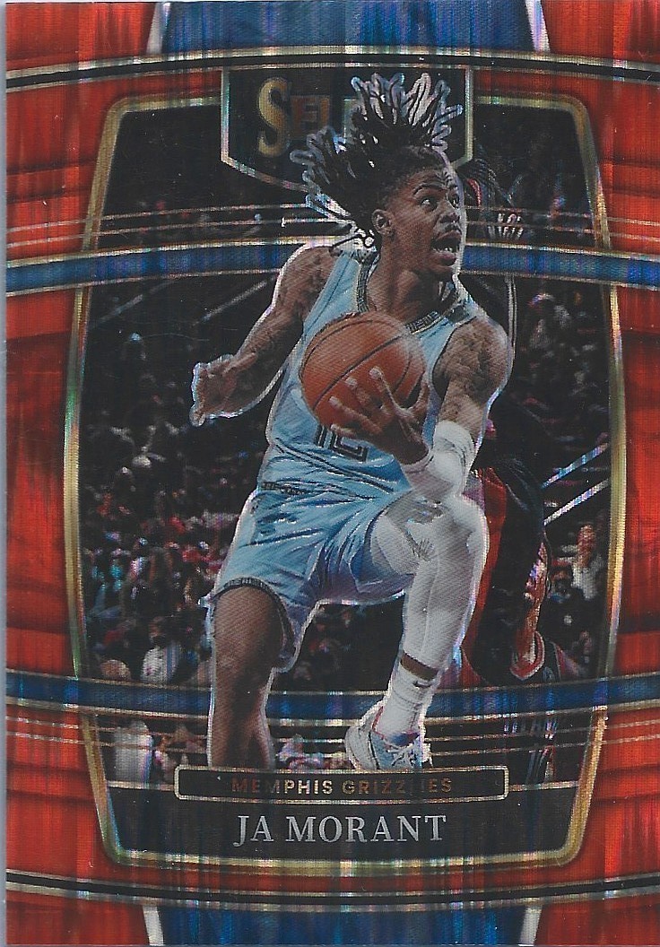 2021-22 Select Ja Morant Gold Wave Prizm Concourse #75 Grizzlies