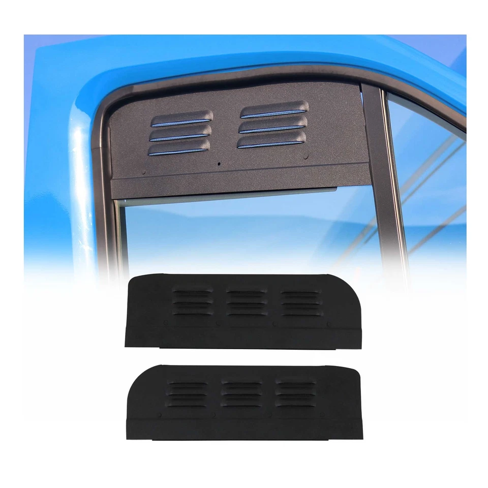 Lüftungsgitter Be & Entlüftung für Renault Master 2 1998-2010 Alu Schwarz 2tlg