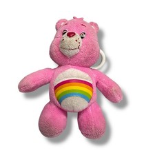 Care Bears Cheer Bear Pink Rainbow 6 Plush Stuffed Animal Figure