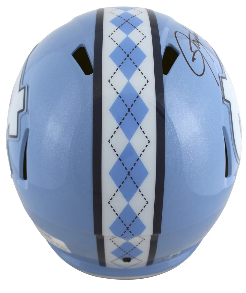 Полноразмерный шлем с автографом Лоуренса Тейлора из Северной Каролины BAS Witnessed - Изображение 2 из 3