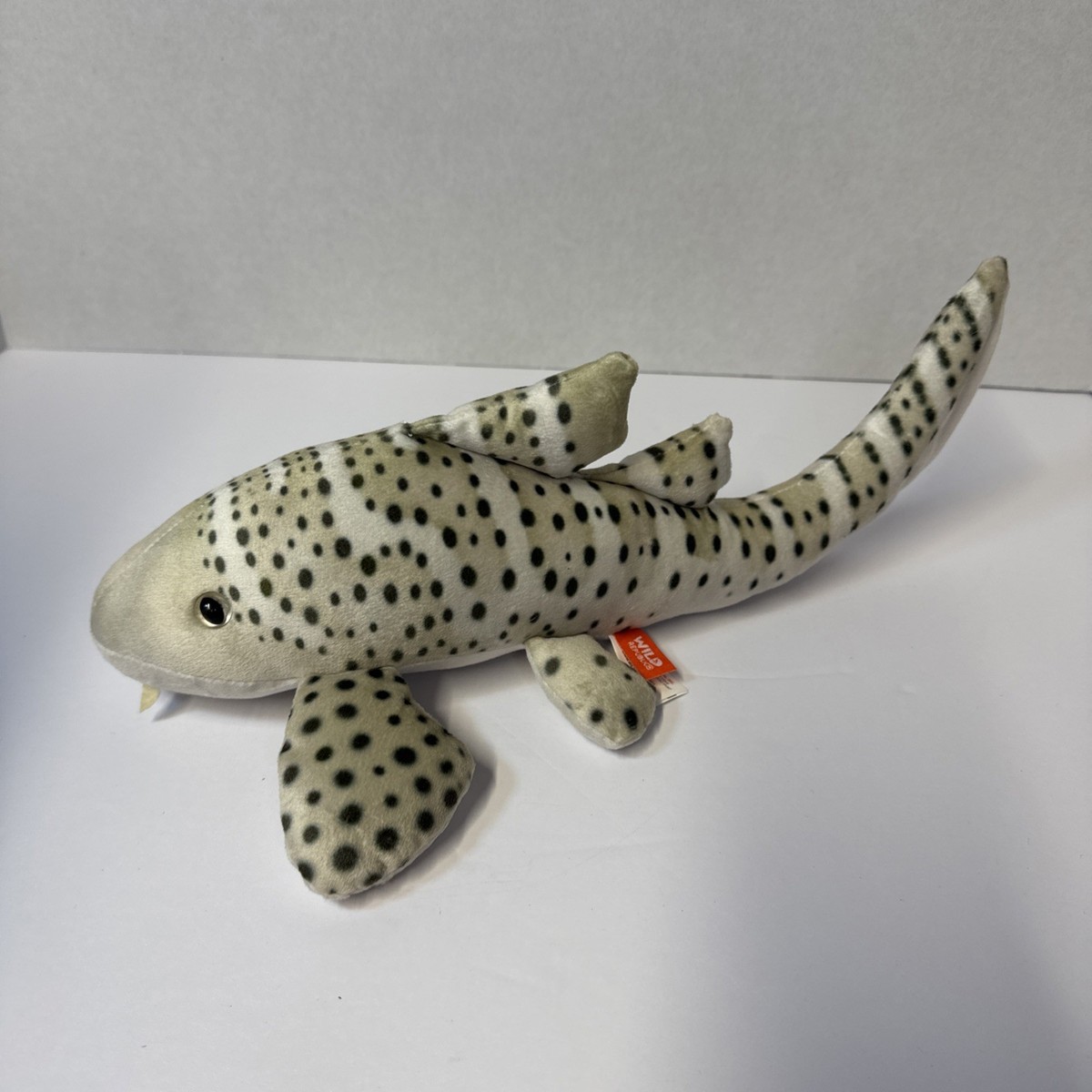 Wild Republic Cream Zebra Shark Soft Plush Toy Stuffed Animal 15in
