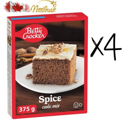 Betty Crocker Spice Cake Mix 375g | Super Moist Dessert | Fresh Canada Stock