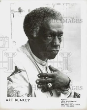 Press Photo Jazz Drummer Art Blakey - hpp13930