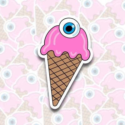 Eye Scream Sticker