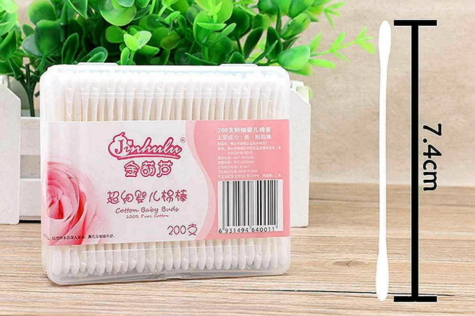 Mini pistola puntiaguda de algodón 400 unidades puntas Q para aplicaciones de limpieza de precisión Foto 3 de 4