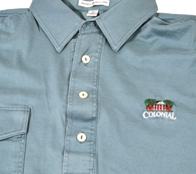 Peter Millar Colonial Golf Course Country Club Green Polo Size