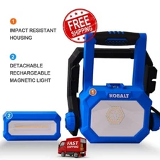 4000 Lumen LED Work Light Plug-In | Magnetic Spotlight Jobsite Ready Detachable