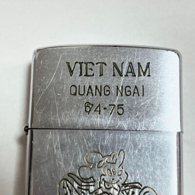 ベトナム ジッポー ミニー　74-75 Zippo Vietnam QUANG NGAI Mickey Airplane 1974-1975 Vietnam