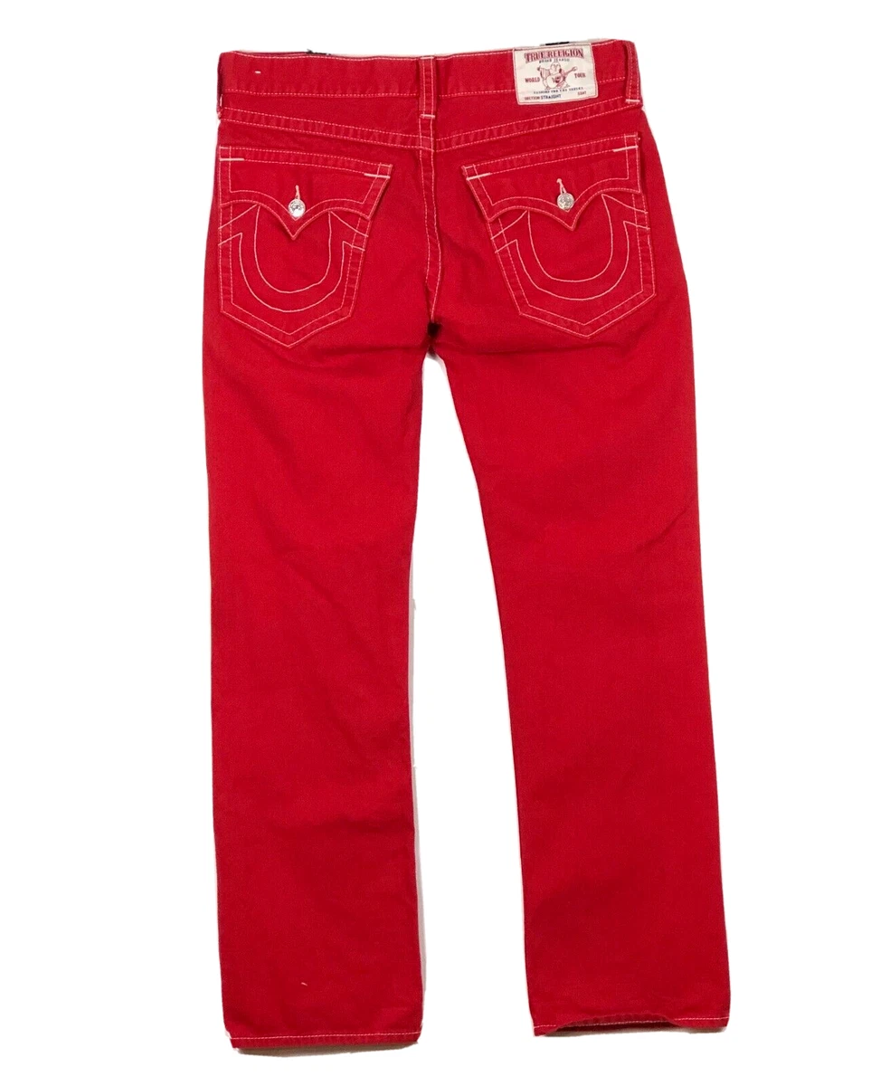 Men's Red True Religion Jeans research.engr.tu.ac.th