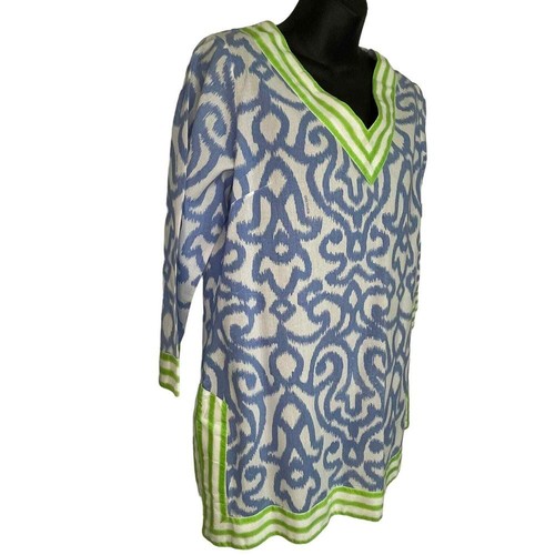 Gretchen Scott Designs Arabesque Tunic Top Blouse Swim Cover Up Size Small - Picture 3 of 10