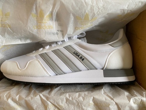 Adidas Men USA 84 Sneakers White Gray FV2049 US11.5 | eBay