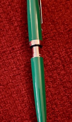 Rolex Emerald Green Steel Twist Ballpoint Pen Refillable