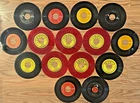 Elvis Presley Sun Records 1973 Red Vinyl 45 RPM Set + RCA 7” Singles Lot