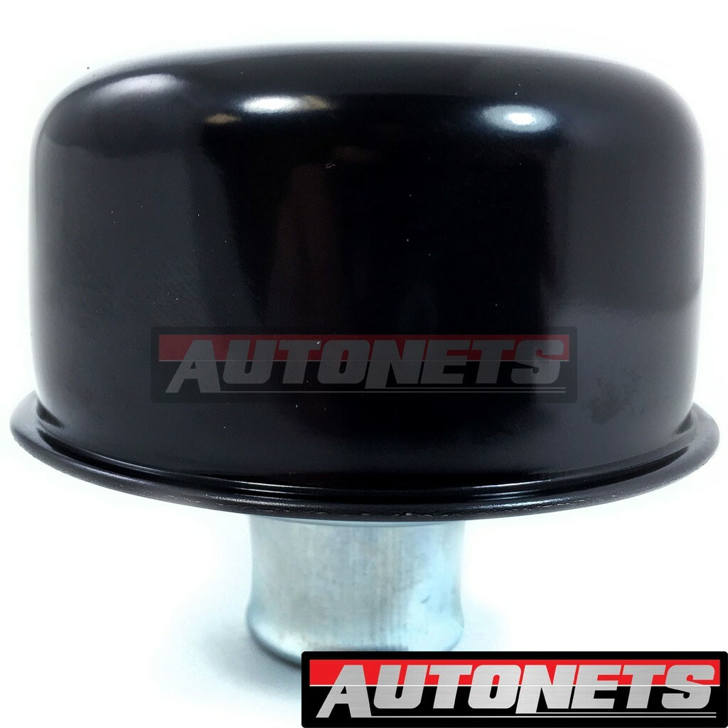 Black Round Push in Valve Cover Oil Breather For 1.25" Holes SBC BBC Chevy Ford