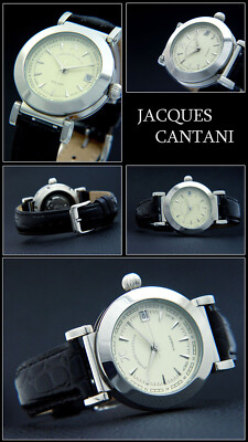 Jacques Cantani Automatic Watch Caliber Japan Miyota 8215 Steel Leather JC-231